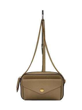 Gucci beige Pink Jumbo GG embossed Chain Crossbody Bag